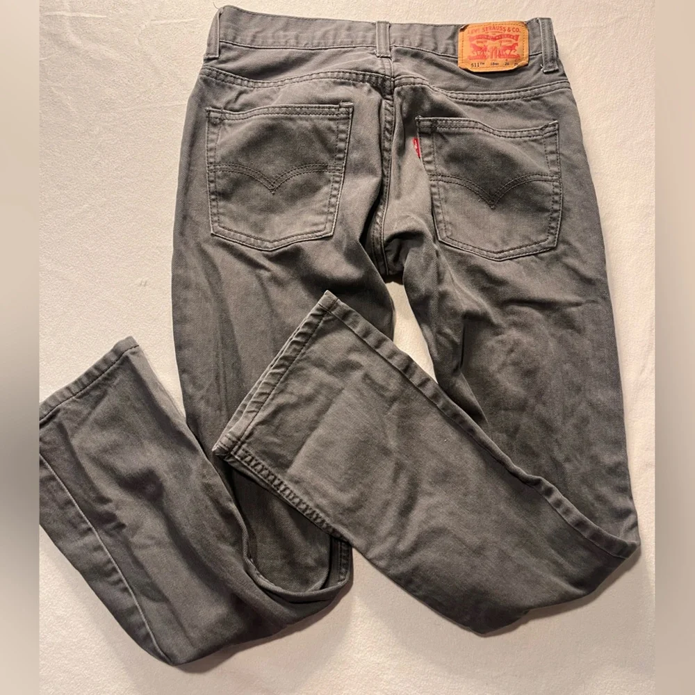 Levi's 511 Slim Fit‎ Gray Jeans W29xL29